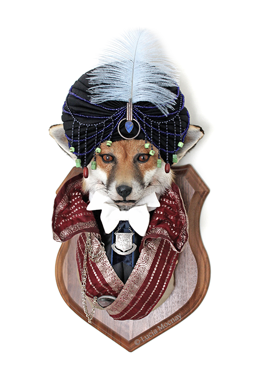 Anthropomorphic Taxidermy Art Fox Mystic by Lucia Mocnay