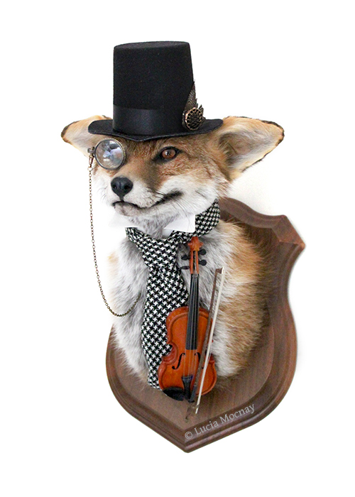 Anthropomorphic Taxidermy Art Gentleman by Lucia Mocnay