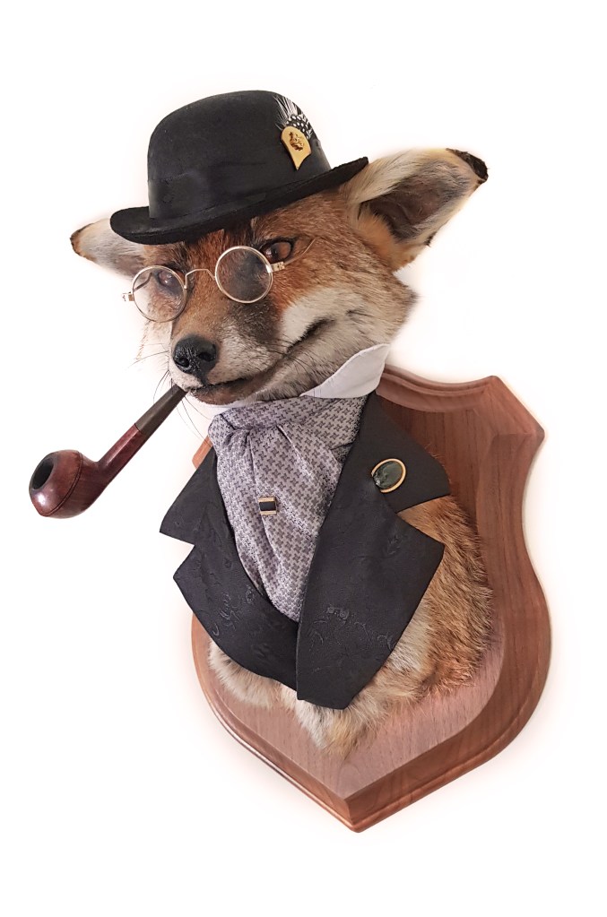Anthropomorphic Taxidermy Art Gentleman Fox by Lucia Mocnay