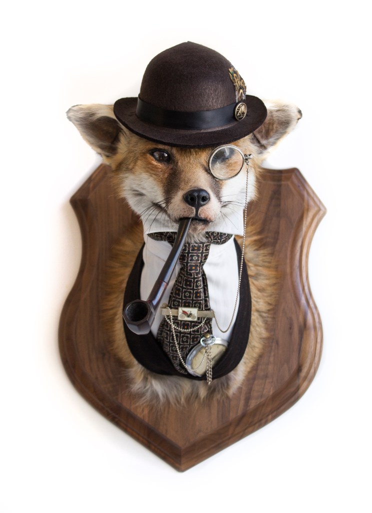Anthropomorphic Taxidermy Art Gentleman Fox by Lucia Mocnay